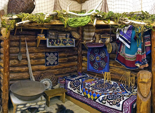 The museum exhibits